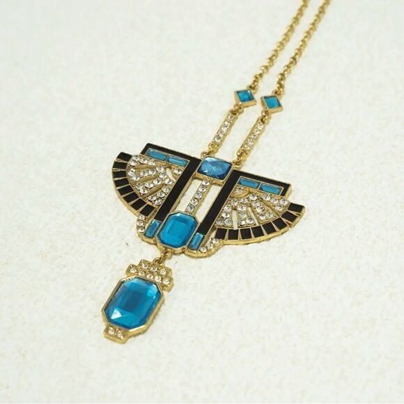 🩵 NEW Beautiful unique boho style bib statement necklace 🩵 - Picture 4 of 5